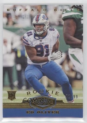 2019 Panini Plates & Patches Rookies /99 Ed Oliver #198 Rookie RC 0x5h