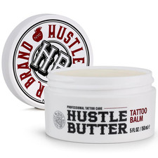 Hustle Butter 5oz Tattoo Balm For New  Older Tattoos - Safe While Healing - Moi