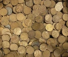 lincoln wheat pennies Bags bulk  (2.5 Pounds IN EVERY ORDER) Roughly 700 Pennies