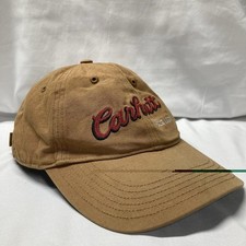 Carhartt Hat Adult Strap Back Cap Brown Duck Canvas Workwear Skater Grunge Chore