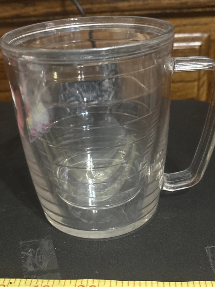 Taza de café vintage Tervis Cat con asa lateral negra gris gato Foto 3 de 4