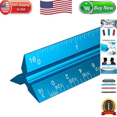 Professional 12'' Triangular Engineering Scale - Ideal for Design Projects