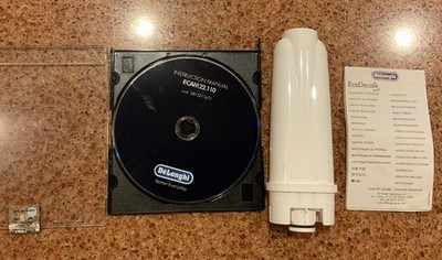 Water Filter And Instruction Manual for DeLonghi Coffee Machine ECAM 22.110