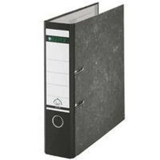 Image of Leitz 180 Lever Arch File 80mm Board Office A4 Black (Pack of 10) 1080-10-95