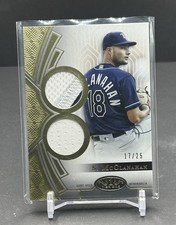 Shane McClanahan 2023 Topps Tier One Dual Relic /25 #T1R-SM Tampa Bay Rays