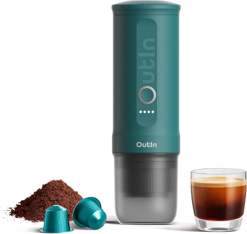 OutIn Nano Portable Electric Espresso Machine, Travel Coffee Maker for Car - Picture 1 of 5