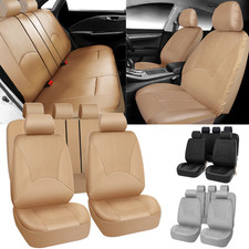 Fit For Toyota Camry Full Set Seat Covers Car Front Rear Cushion Pu Leather Pads Fit For Toyota Camry Full Set Seat Covers Car Front Rear Cushion Pu Leather Pads