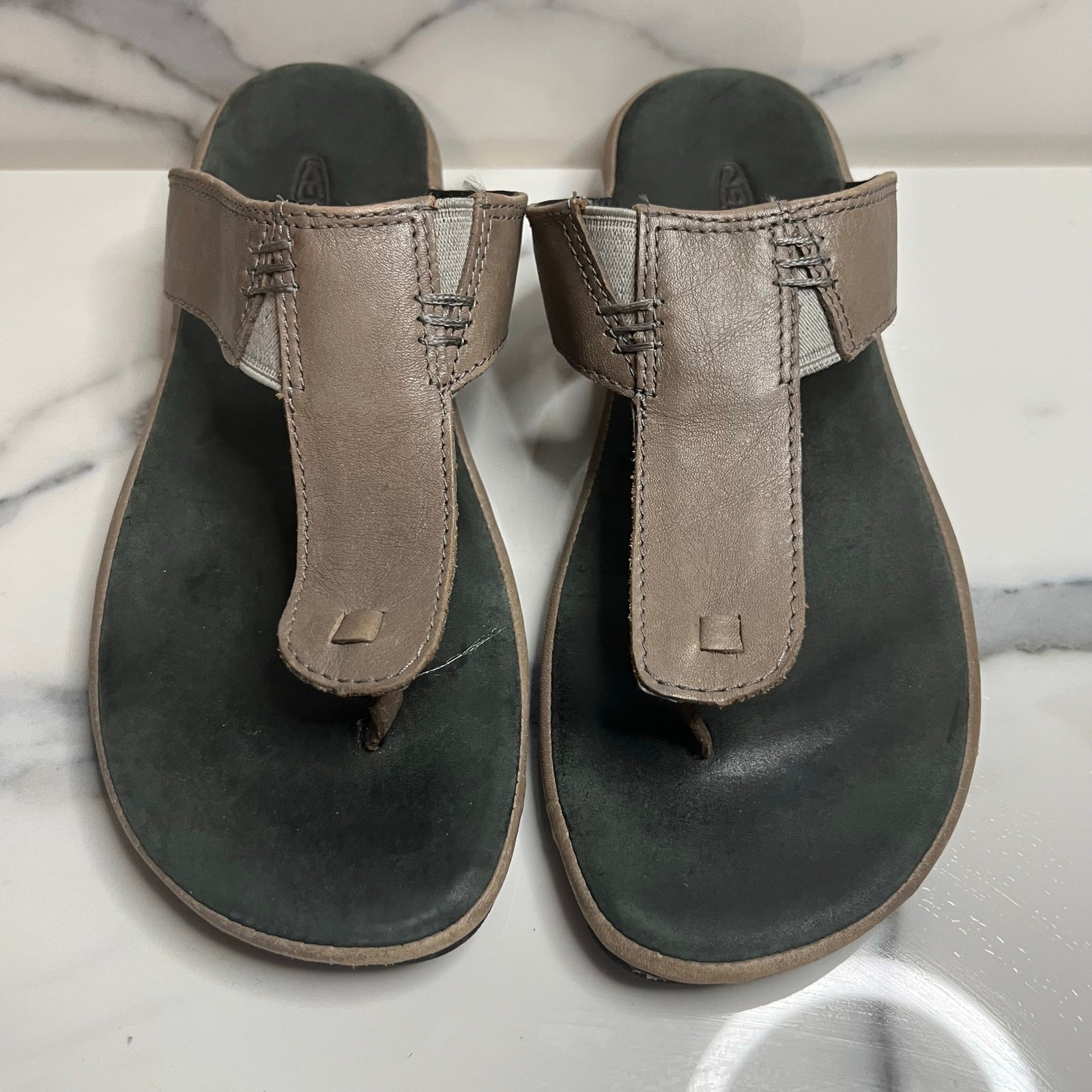 Sandali infradito KEEN donna pelle marrone outdoor comodi infradito taglia 9