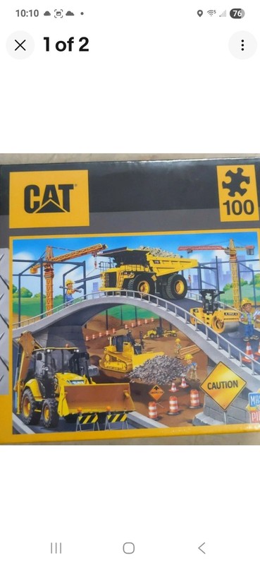 Master Pieces kids Caterpillar Under the Bridge 100 pcs Search Puzzle NEW 