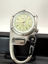 DakotaMiniclip Microlight - Antique Silver Case Beige Dial