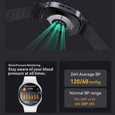 New Galaxy Watch 8 Smart watch New 40mm Bluetooth Galaxy (Black) Made in China