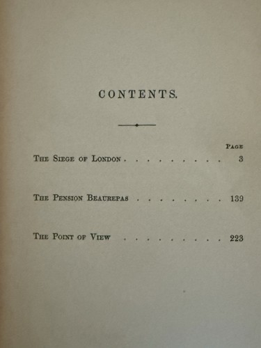 RARE 1883 THE SIEGE OF LONDON by Henry James BOOK HC Boston J.R. Osgood - Picture 15 of 15