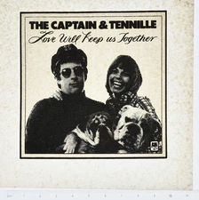 VINTAGE 1970s Heat Transfer | The Captain & Tennille Love Will Keep Us Together