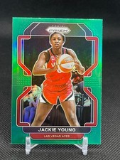 2022 Panini Prizm WNBA - Green Prizm #7 Jackie Young - Aces