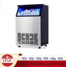   Commercial Ice Maker Machine, 150 LBS/Day, Under Counter Ice Machine with 40 L