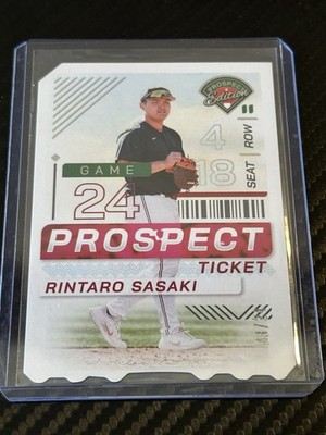 2024 Prospect Edition Rintaro Sasaki Prospect Ticket Die Cut /24
