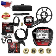 Waterproof Metal Detector for Adults 10" Coil 5 Modes Large LCD Gold Finder