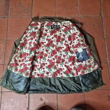 Womens Barbour Utility Liberty Rose olive Wax Jacket UK 16 