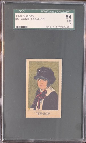 1920's W538, Jackie Coogan, SGC 7! Highest Graded! Strip Card Auction