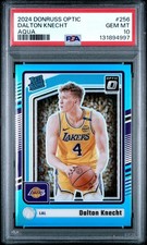 2024 PANINI DONRUSS OPTIC PSA 10 DALTON KNECHT AQUA /225 Lakers Basketball