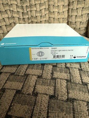 6 boxes of 5, Coloplast SenSura Mio Convex Skin Barrier 16491, 5/8''-2 1/16''