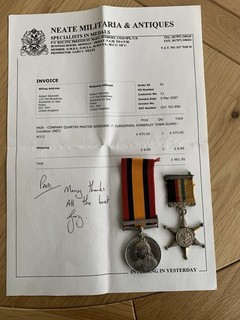 Very Rare Boer War Pair To Kimberly Town Guard QSA & Hallmarked Kimberley Star