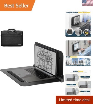 Magnetic Laptop Holder, Portable Workstation with Bag & 3 Super Strong Magnet...
