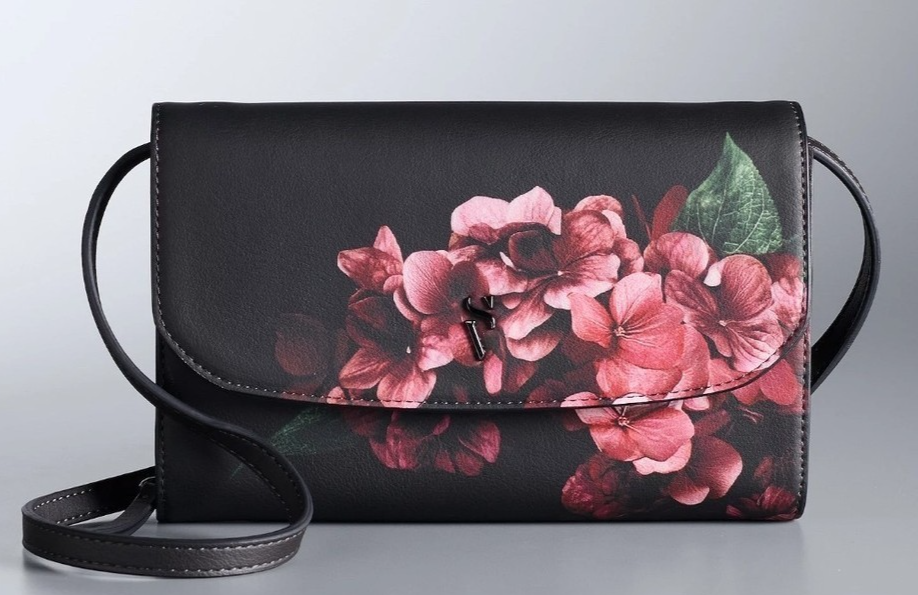 Simply Vera Vera Wang Red Floral Signature Mini Crossbody - NWT | eBay