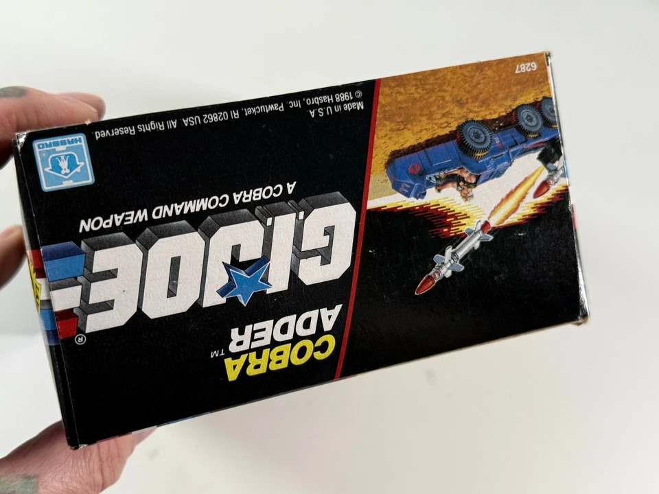 Vehículo Cobra Adder Hasbro 1987 de colección sellado Gi Joe ARAH 6287 Foto 3 de 4