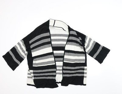 Muskatnuss Damen mehrfarbig gestreift Cardigan Pullover Größe 14