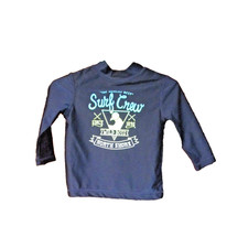 OshKosh B  gosh Boy  s Rashguard Swim Shirt, Surf Crew, Blue, Size 12 Months
