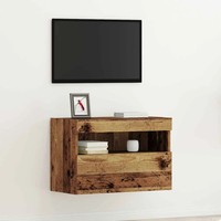 Tv-Wandschrank 60 X 30 X 40 Cm Altholz Holzwerkstoff