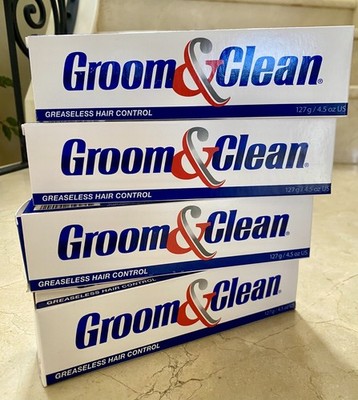 Groom & Clean Greaseless Hair Control Gel 4-PACK 4.5 oz each EXP 07/2028