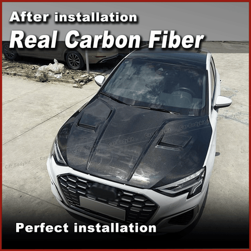 Carbon Motorhaube Haube Engine Bonnet Hood Passt für Audi A3 S3 RS3 8Y 2021-2025 - Picture 9 of 10