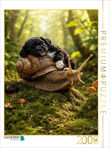 Calvendo Puzzle Snail Mail | 2000 Pieces, Finished Size 35.4 × 26.4 In (90 × 67-image
