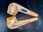 Vienna Meerschaum Estate Pipe Straight Amber Stem & Hard Case 5" ~ Tobacco — photo 9