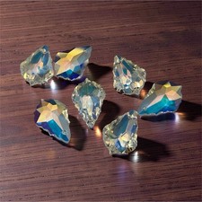 Swarovski Faceted Crystal Baroque Pendant; 6090; clear AB