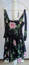 Authentic Dolce & Gabbana Dress Sleeveless Rose  Floral Print Size 38 Women's