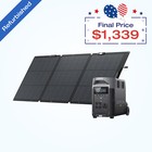 EcoFlow Delta Pro 3600Wh Power Station + 160W Solar Panel Certified Refurbished