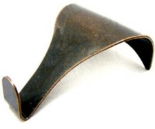 10 X ANTIQUE Brass Picture Rail Hanging Hooks Moulding Frame Dado