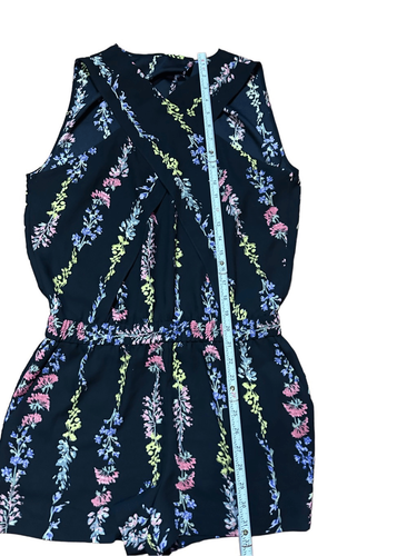 BCBGMAXAZRIA NEGRO COMBO ISLA ESTAMPADO FLORAL MAMELUCO TALLA S - Imagen 7 de 13