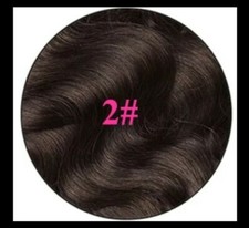 REAL HAIR EXTENSION CLIP CM 100 NATURAL HUMAN REMYS HAIR 30 cm