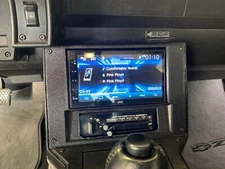 3rd Gen Camaro Double Din Radio Bezel reversed HVAC controls  with radio bracket