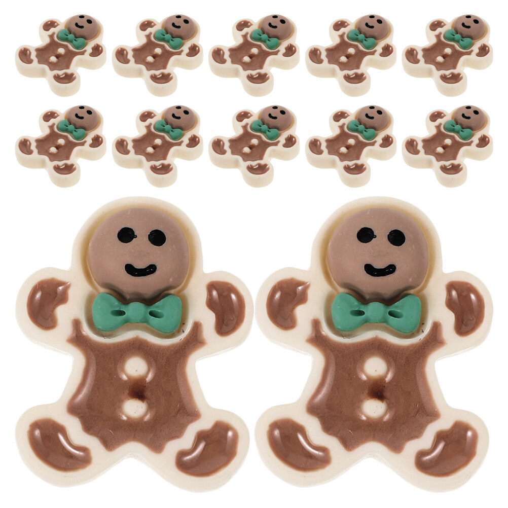 40 Pcs Christmas Tree Decorations with Gingerbread Man Garland for Home