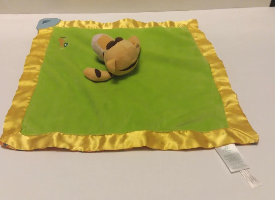Manta de seguridad Disney Baby Green Tigger Lovey Winnie The Pooh satinado 13"x13" Foto 4 de 4