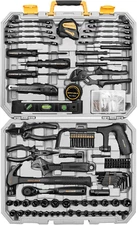 218-Piece General Household Hand Tool Kit, Professional Auto Repair Tool Set for