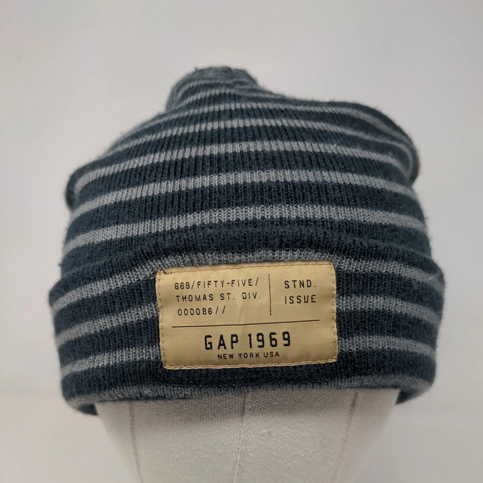 Gap 1969 Kids Boy's Knit Beanie Hat Multicolored Size S/M Striped Acrylic - Image 2 of 4