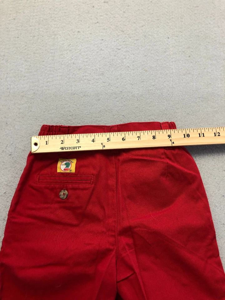 Pantalones cortos de mezclilla Duck Head Bottoms para niñas jóvenes 5 rojos cintura elástica Foto 4 de 4