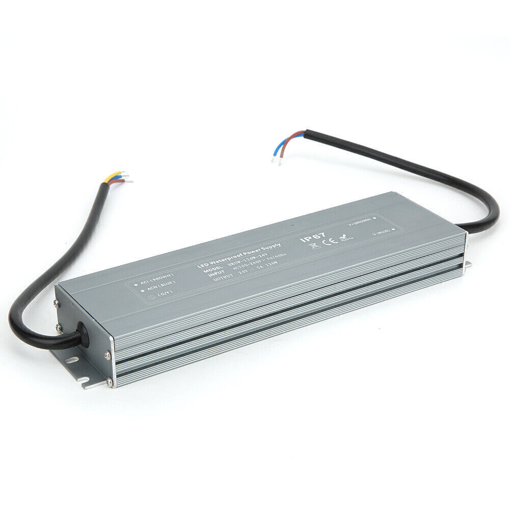 HRUW-120W-24V Power Supply IP67 Waterproof Adapter LED Driver Transformer
