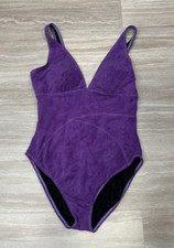 90s Purple Vintage One-Piece Swimsuit  Magicsuit  Size 14